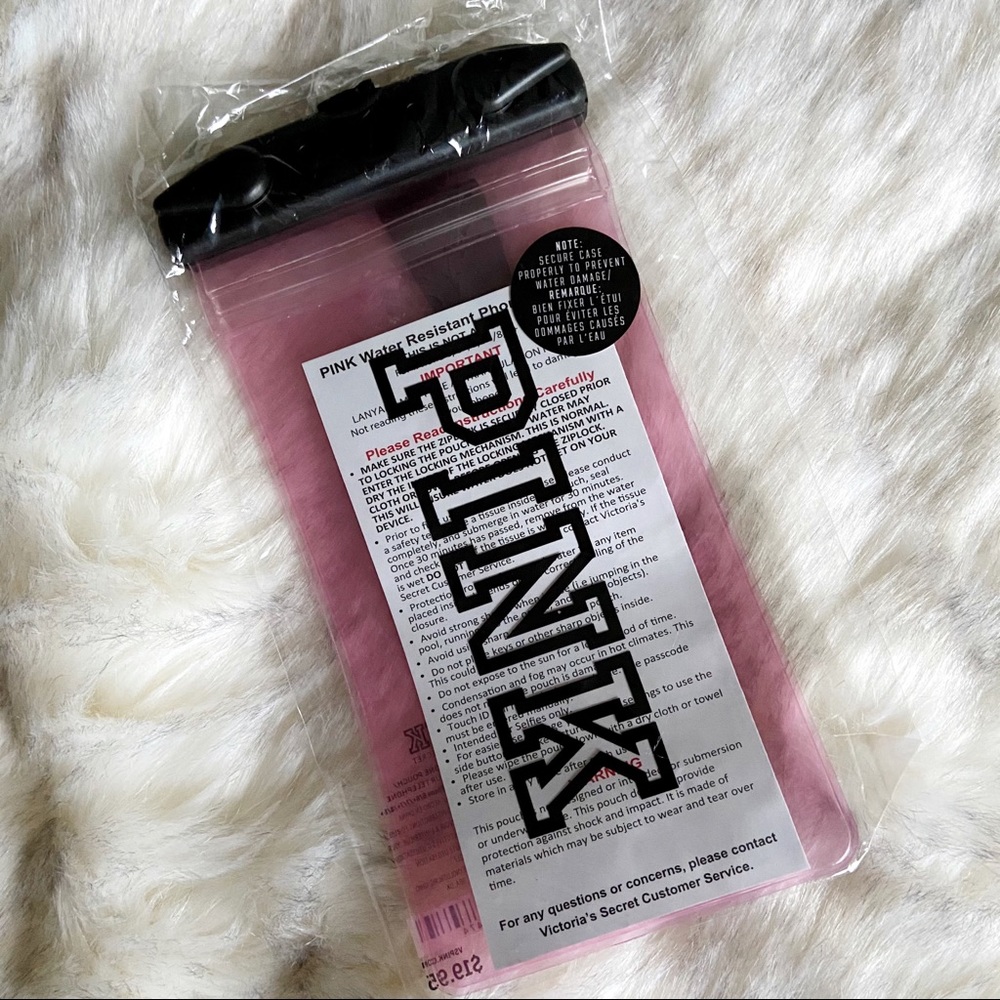 VS Pink Water Resistant Phone Pouch